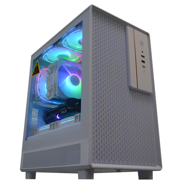 1042126 Системный блок intel Core i3 14100F | RTX3060 12Gb | 32Gb DDR5 | SSD m.2 1Tb | ARGB | Белый 1042126 - фото 51850