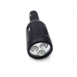 (1002280) Автомобильное зарядное утройство с диодным фонариком USB Human Friends Max Power Flash Black, 2 USB порта, встроенная АКБ, Flash Black (DC 5V 1.5A) Lo9YTohvjED8VApgYaIpf3 - фото 6810