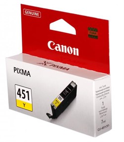 (104039) Картридж струйный Canon CLI-451Y желтый (6526B001) 6526B001 - фото 7588