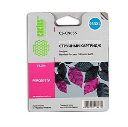 (1002405) Картридж струйный Cactus CS-CN055 №933XL пурпурный для HP OfficeJet 6600 (900стр.) CS-CN055 - фото 7704