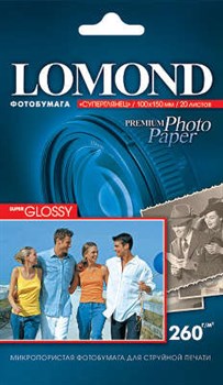 (3330334) Lomond Фотобумага суперглянцевая, 10x15, 260 г/ м2, 20 листов de2e4da6-807a-4d0a-adf3-489ea5f681ab - фото 9346