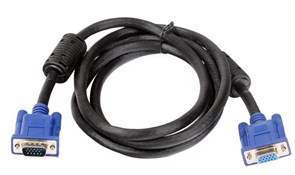 (101590)  Кабель удлинительный VGA (M) -> VGA (F),  5.0m, VCOM (VVG6460-5), ферритовые кольца 101590