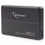 1011488 Внешний корпус USB 3.0 для 2.5" HDD/SSD Gembird, порт USB, SATA III, металл, черный EE2-U3S-2