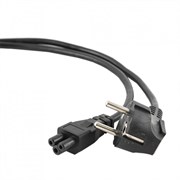 1012026 Кабель питания Cablexpert Schuko-C5, 3x0.75мм2, 10А, 1.8м, черный, пакет PC-186-ML12