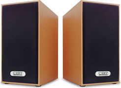 (1019788) CBR CMS 635 Brown, Акустическая система 2.0, питание USB, 2х3 Вт (6 Вт RMS), материал корпуса MDF, 3.5 мм линейный стереовход, регул. громк., длина кабеля 1 м, цвет светло-коричневый CMS 635 Brown