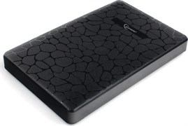 1020055 Внешний корпус USB 3.0 для 2.5" HDD/SSD Gembird, порт USB, SATA III, пластик, черный EE2-U3S-30P