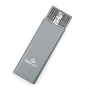 1025191 Отвертка с набором бит Cablexpert 49 предметов, сталь S2, для точн. работ, алюминиевый кейс, коробка TK-SD-08R