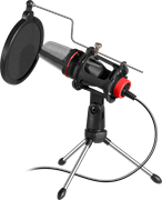 (1026573) Игровой стрим микрофон Forte GMC 300 3,5 мм, провод 1.5 м DEFENDER 64630