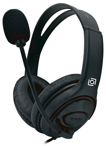 (1029655) Наушники с микрофоном Оклик HS-M400 черный 1.8м накладные (1532019) 1532019