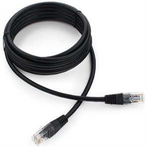 (1032885) Патч-корд UTP Cablexpert кат.5e, 7.5м, литой, многожильный (черный) PP12-7.5M/BK