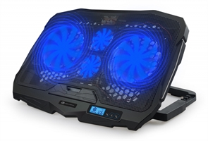 (1033127) Подставка для ноутбука Digma D-NCP170-4 17"390x280x28мм 2xUSB 4x 70/125ммFAN 750г черный D-NCP170-4