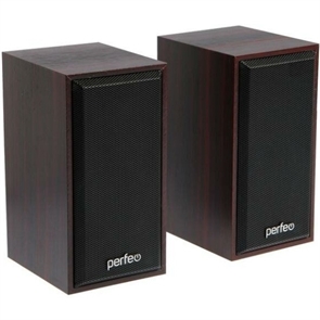 (1033616) Perfeo колонки "CABINET" 2.0, мощность 2х3 Вт (RMS), махагон, USB PF_A4388