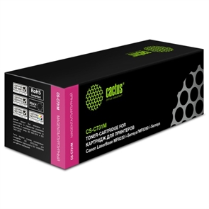 (1012851) Тонер Картридж Cactus CS-C731M пурпурный для Canon LB i-Sensys MF8230/MF8280 (1800стр.) 1012851