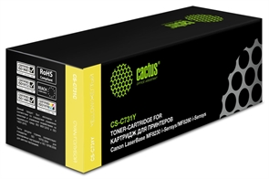 (1012852) Тонер Картридж Cactus CS-C731Y желтый для Canon LB i-Sensys MF8230/MF8280 (1800стр.) 1012852