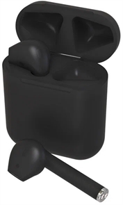 (1041685) Гарнитура RITMIX RH-825BTH TWS black Bluetooth 5.0 + EDR, сенсорное управление, 12 мм, 20-20000 Гц, 32 Ом, 35 мАч (наушники), 350 мАч (кейс), до 4 ч на одном заряде, 8-pin (lightning), пластик RITMIX RH-825BTH TWS black