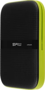 (1040818) Жесткий диск Silicon Power USB3.0 4TB SP040TBPHDA60S3K A60 Armor 2.5" черный/зеленый SP040TBPHDA60S3K