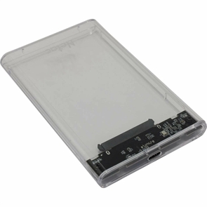 (1041743) Внешний корпус NETAC WH11 <NT07WH11-30СC> для HDD/SSD 2.5" SATA -> USB3.0 прозрачный, C to C cable NT07WH11-30CC