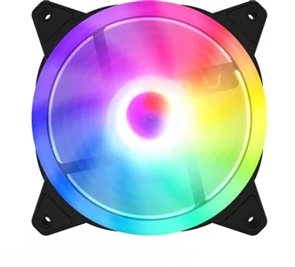 (1041787) Вентилятор для корпусаGMNG GG-CF120ARGB2-PWMBK ARGB 120х120x25 черный 4-pin Ret GG-CF120ARGB2-PWMBK