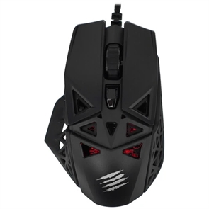 (1041734) Игровая мышь Mad Catz M.O.J.O. M1 чёрная (PMW3360, Mad Catz DAKOTA Switch, USB, 6 кнопок, 12000 dpi, RGB подсветка) MM04DCINBL000-0