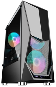 (1042059) Корпус 1STPLAYER DK DK-3 Black / ATX / 4x120mm FRGB fans / DK-3-BK-4F1 DK-3-BK-4F1