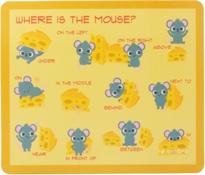 1042474 Коврик для мыши Gembird 229х195х2мм, "шпаргалка", вспененный ПВХ+пластик, пакет MP-ART47