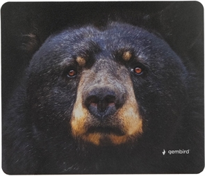 1042462 Коврик для мыши Gembird 229х195х2мм, "гризли", вспененный ПВХ+пластик, пакет MP-ART46