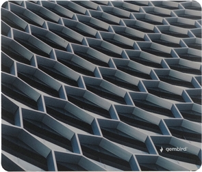 1042471 Коврик для мыши Gembird 229х195х2мм, "соты город", вспененный ПВХ+пластик, пакет MP-ART36