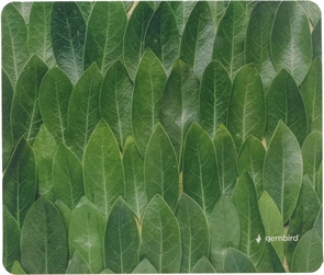 1042466 Коврик для мыши Gembird 229х195х2мм, "лавровый лист", вспененный ПВХ+пластик, пакет MP-ART43