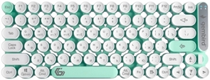 1042403 Беспроводная клавиатура Gembird, 80кл, подсветка 6 цв, BT 5.1/2.4/USB, белая KBW-9