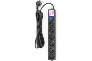 1042522 Фильтр-удлинитель Power Cube 3,0 м 6 розеток (черный) 16А/3,5кВт SPG6-B3M