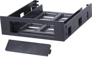 1042504 Салазки для установки HDD/SSD 2.5''/3.5'' в отсек 5.25" Gembird, пластик, пакет MF-35525