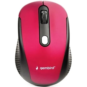 1042409 Беспроводная мышь Gembird, 4кн, 1000-1600 DPI, 2.4 ГГц, красный MUSW-420-1