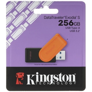 (1042545) Флеш Диск Kingston 256Gb DataTraveler Exodia S <DTXS/256GB>, USB 3.2 DTXS/256GB