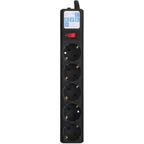 1042512 Фильтр-удлинитель Power Cube 0,5 м д/подкл. к UPS (C14), 5 розеток (черный графит) 10А/2,2кВт SPG5-B1
