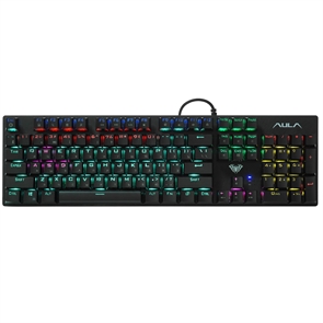 (1042597) Механическая клавиатура AULA S2022 Pro с подсветкой Подключение: USB, Количество клавиш: 104, Ресурс клавиш: 50 миллионов нажатий, DC 5В, Размер: 441,9*131,9*38,9 мм, Совместимость: WIN 2000/WIN XP/WIN 7/WIN 8/WIN 10/mac OS AULA S2022 Pro