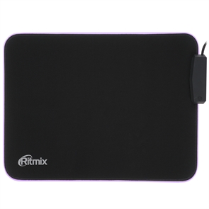 (1042598) RITMIX MPD-440 Коврик для мыши с подсветкой и USB хабом 400 x 300 x 3 мм, для оптических и лазерных мышей, материалы: ткань + резиновая основа. 1xUSB 3.0 + 3xUSB 2.0, встроенный кабель. Подключение к USB. RITMIX MPD-440