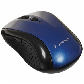 1042413 Беспроводная мышь Gembird, 6кн, 800-1600 DPI, резин.колесо, BT 3.0/2.4 ГГц, синий MUSW-550-1