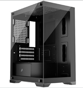 (1042791) Корпус 1STPLAYER MIKU Mi2 Black / mATX / 3x120mm FRGB fans / Mi2-BK-3F1 Mi2-BK-3F1