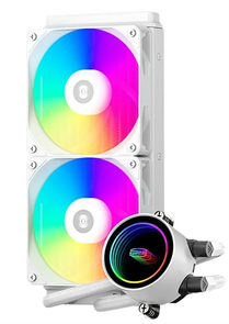 (1042852) Система водяного охлаждения PcCooler DA240 WH ARGB Soc-AM5/AM4/1200/1700/1851 белый 4-pin 33.8dB Al  DA240-WHAWXX-GL DA240-WHAWXX-GL