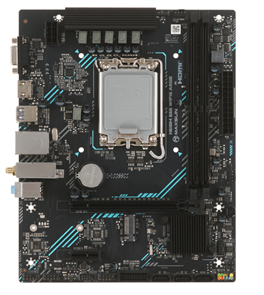 (1042864) MAXSUN MS-H610M 666 WIFI6 ARGB (Socket 1700, mATX, 2*DDR4, VGA/HDMI, 4*SATA3, 1*M.2, 1*PCIEx16/1*PCIEx1, 2*USB2.0, 2*USB 3.2 Gen1, LAN 1*1G, Bluetooth,  Wi-Fi 802.11ax, RTL) MS-H610M 666 WIFI6 ARGB