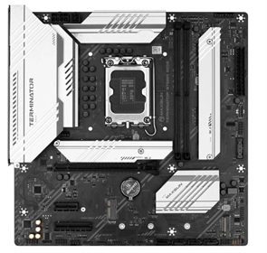 (1042865) MAXSUN MS-Terminator B760M GKD5 ICE (Socket 1700, mATX, 2*DDR5(96Gb), DP/HDMI, 3*SATA3, 4*M.2, 1*PCIEx16/1*PCIEx4, 6*USB2.0, 2*USB 3.2, LAN 1*2.5G, ARGB, white, RTL) MS-Terminator B760M GKD5 ICE