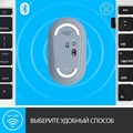 (1029671) Мышь Logitech Pebble M350 синий оптич. 1000dpi silent беспров. BT/Radio USB для ноутбука 3but (910-0 910-006655 910-006655 - фото 39296