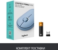 (1029671) Мышь Logitech Pebble M350 синий оптич. 1000dpi silent беспров. BT/Radio USB для ноутбука 3but (910-0 910-006655 910-006655 - фото 39299