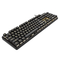 (1030348) Игровая клавиатура HIPER GK-4 CRUSADER  чёрная (Slim, USB, Xianghu Blue switches, Янтарная подсветка, Влагозащита) 1030348 - фото 40288