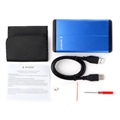 (1030634) Внешний корпус 2.5" Gembird EE2-U3S-2-B, синий, USB 3.0, SATA, металл EE2-U3S-2-B - фото 40885