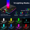 (1031258) Подставка для наушников игровая NNC EB02, RGB с двумя USB и звуковой картой, настольный держатель для наушников, подставка для гарнитуры, кронштейн для наушников 1031258 - фото 41317