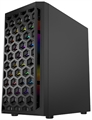 (1032789) Корпус Powercase Mistral Micro T3B, Tempered Glass, Mesh, 2x 140mm + 1х 120mm 5-color fan, чёрный, mATX  (CMIMTB-L3) CMIMTB-L3 - фото 43284