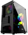 (1032789) Корпус Powercase Mistral Micro T3B, Tempered Glass, Mesh, 2x 140mm + 1х 120mm 5-color fan, чёрный, mATX  (CMIMTB-L3) CMIMTB-L3 - фото 43285