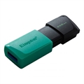 (1033044) Флеш Диск Kingston 256Gb DataTraveler Exodia M DTXM/256GB USB3.0 черный/зеленый DTXM/256GB - фото 43596