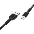 (1034123) Кабель USB 2.0 hoco X33, AM/MicroBm, черный, 1м, макс. ток 4А 6931474709141 - фото 44666